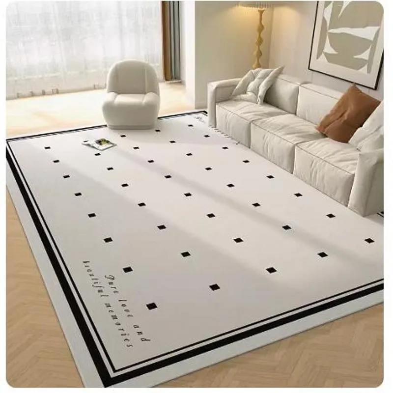 Ковер кремовой формы креативная шахматная доска прямоугольная гостиная