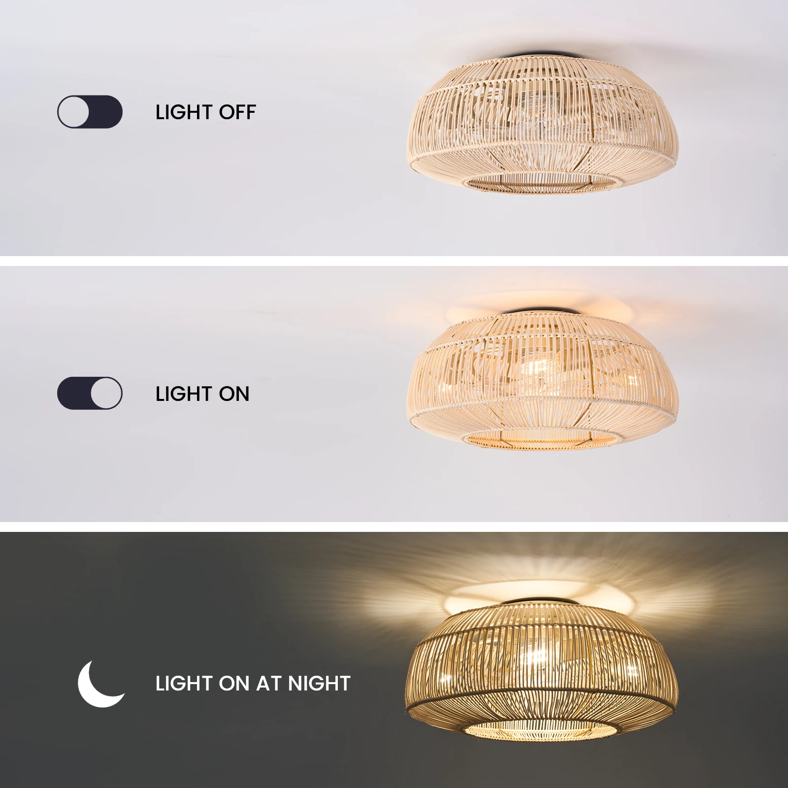 Потолочный светильник в скандинавском стиле для спальни винтажный вентилятор из