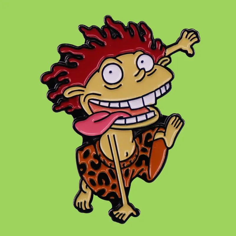 

Cute Cartoon Cartoon Characters Running Wild Man Badge Badge Clothes Bag Jewelry Accessories Cool Man Badg Fashion Jewelry Gift