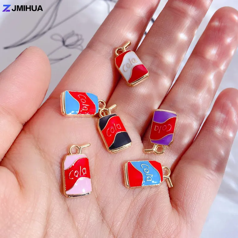 

15pcs Enamel Charms Pendant Beverages Charms For Jewelry Making Supplies DIY Handmade Earrings Bracelets Findings Accessories
