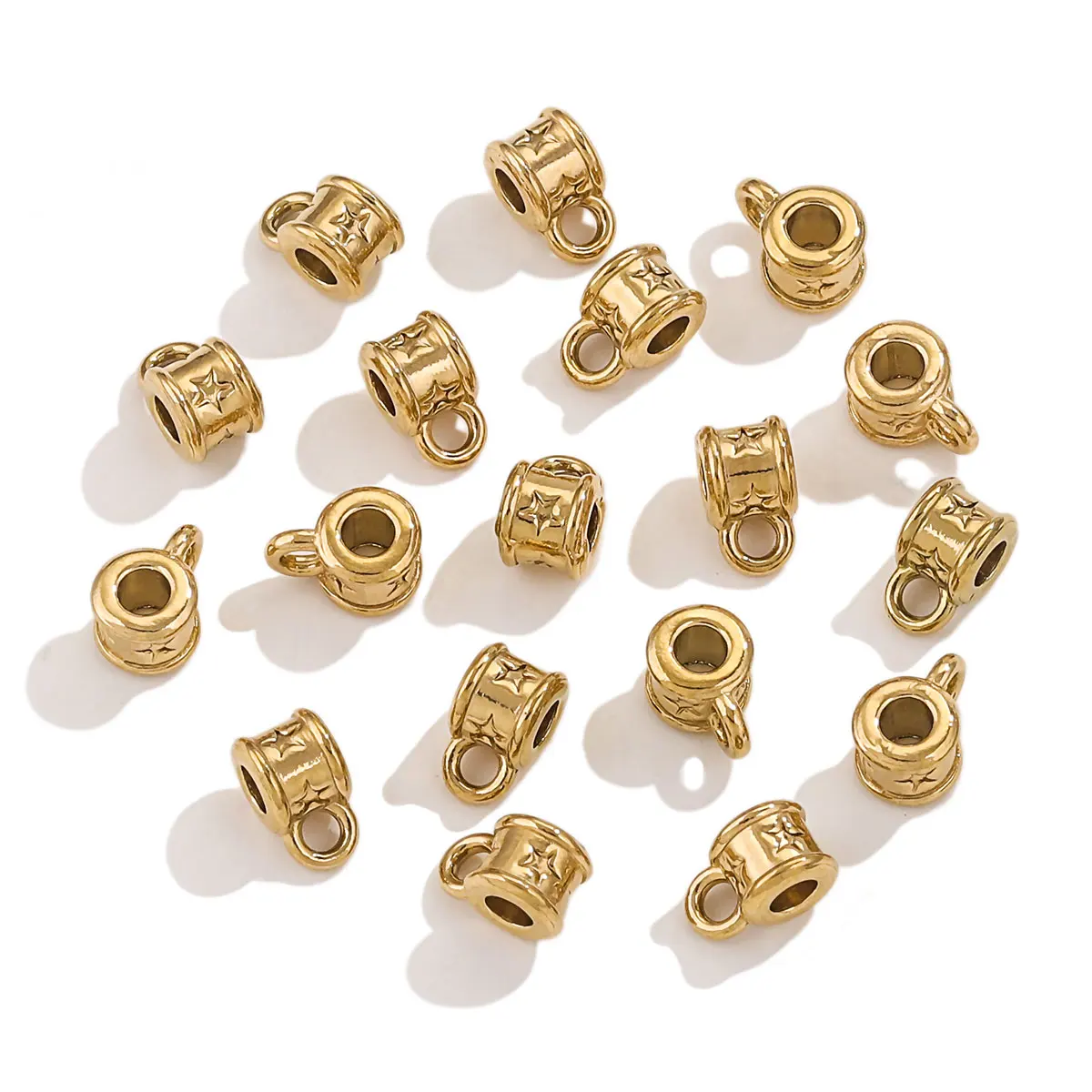 Цельные литые браслеты из нержавеющей стали в ретро стиле 5 шт