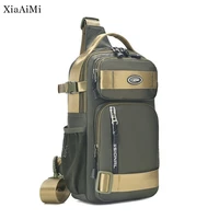 fashion large capacity shoulder bag mens casual outdoor travel messenger bag multifunctional waterproof large chest bag