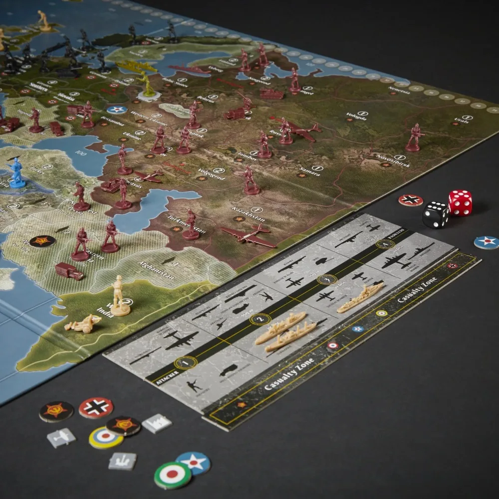 

Axis & Allies Europe 1940 Second Edition WWII Strategy Board Game, Ages 12 and Up, 2-6 Players