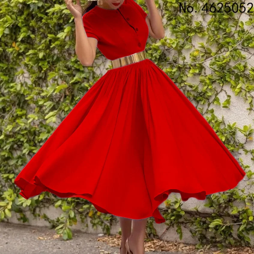 

Африканские платья для женщин, новинка осень-лето 2022, модное платье средней длины с коротким рукавом для вечеринки в африканском стиле, афри...