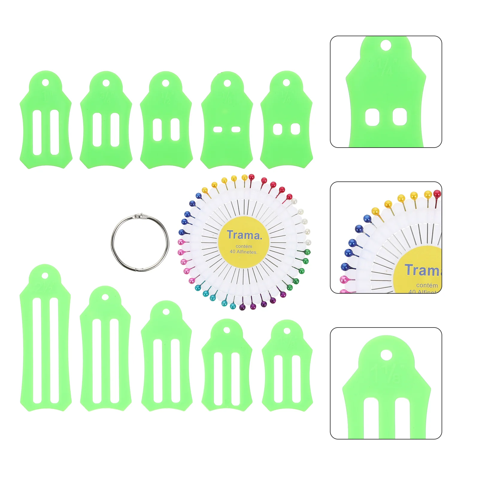 

12Pcs Bias Tape Making Tools Multi-colors Fabric Webbing Maker Tool