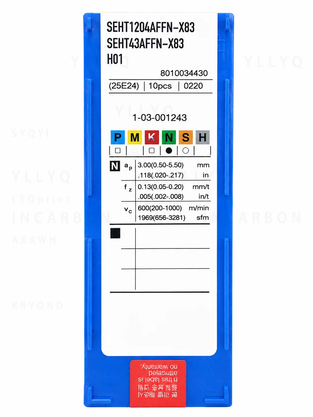 SEHT1204AFFN-X83 H01 APKT1604PDFR-MA3 H01 10 шт. твердосплавных пластин для фрезеровки алюминия, меди и дерева (art.: 3920dcfd5165e) - 3920dcfd5165e