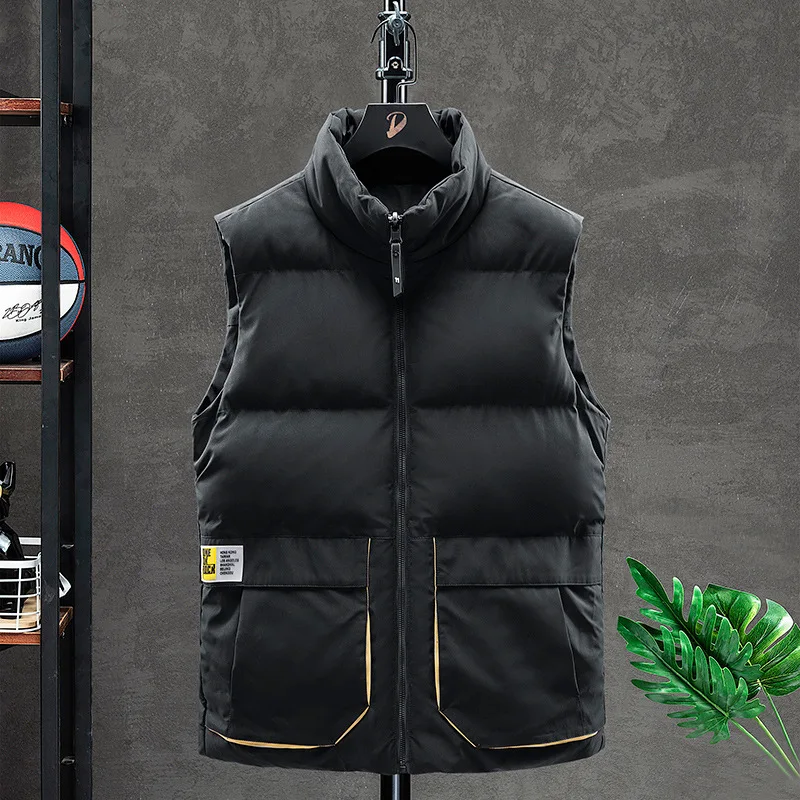 

Down Double-sided Cotton Waistcoat 2022 Autumn/winter New Men's Warm Vest Korean Edition Trendy Brand Youth Vest