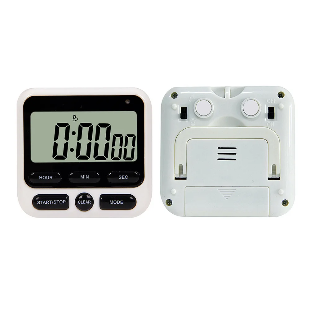 Цифровой экран кухонный таймер большой дисплей цифровой квадратные часы для