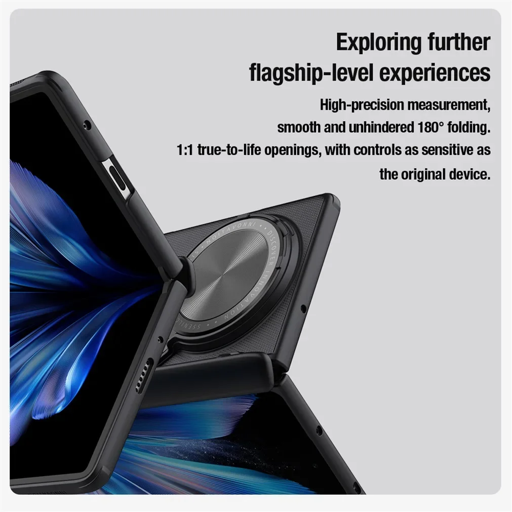 Фото Чехол для Vivo X Fold 3 Pro NILLKIN, матовый щит, опора для камеры, откидной держатель объектива 180 ° Складной чехол для Vivo X Fold3 №5