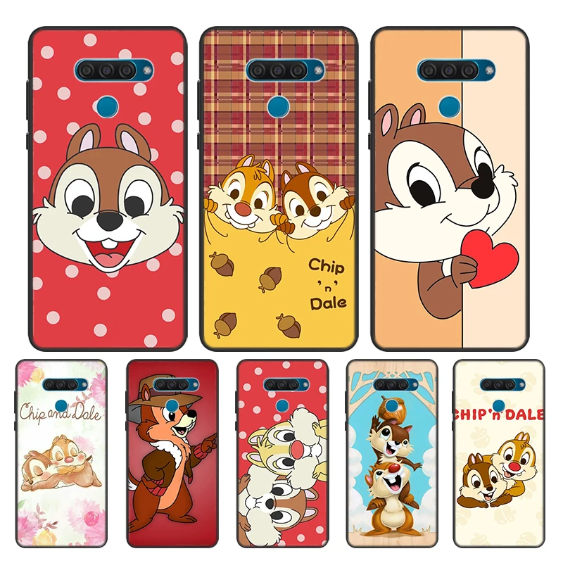 Чехол с кристаллом Disney и Дейлом для Google Pixel 6 5 5A 4 4A XL чехол LG Q60 V60 V50 V50S V40 V35 V30 черный