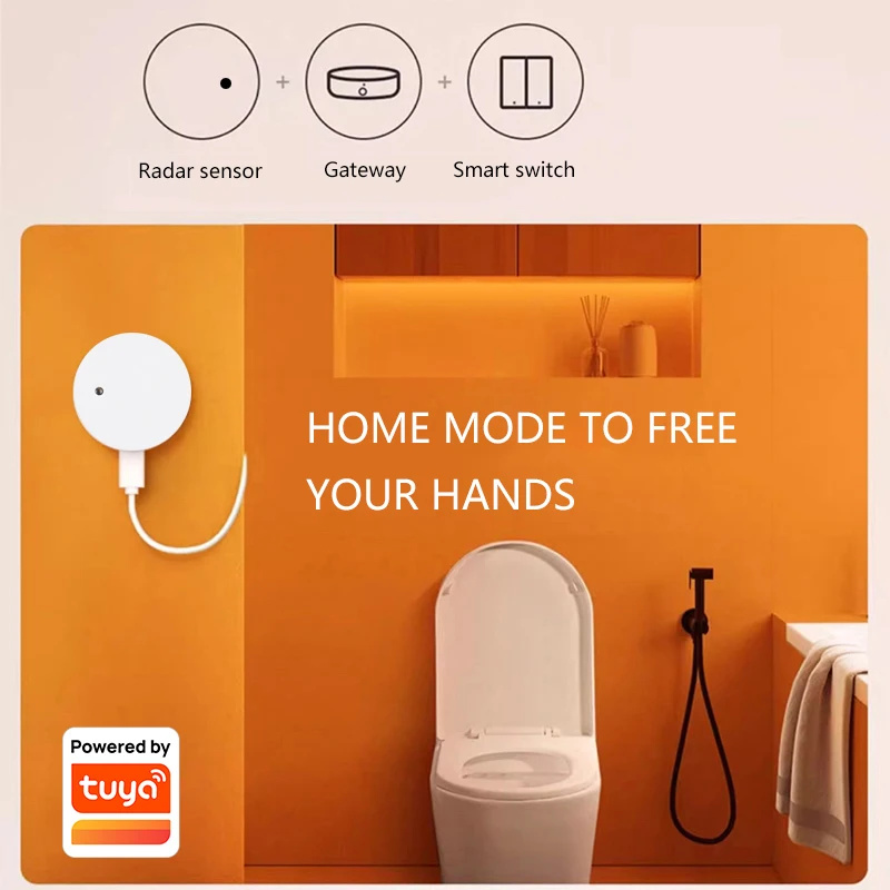 Умный Датчик Присутствия Человека Tuya Zigbee-радарный Детектор Движения