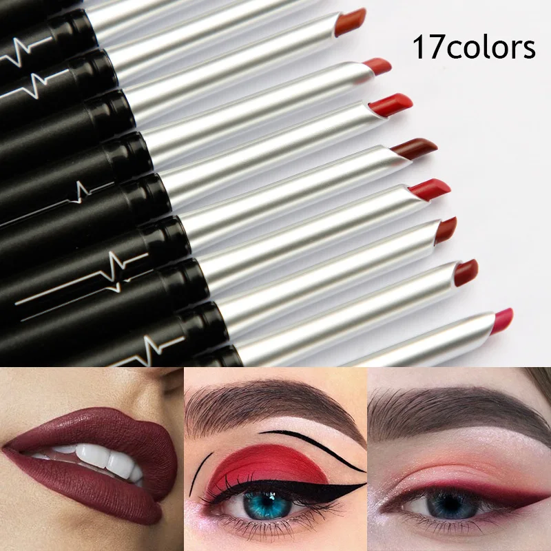 

17 Colors Lip Liner Matte Lip Pencil Long Lasting Velvet Nude Lipsticks Waterproof Pencil Lipstick Pen Matte LipLiner Makeup