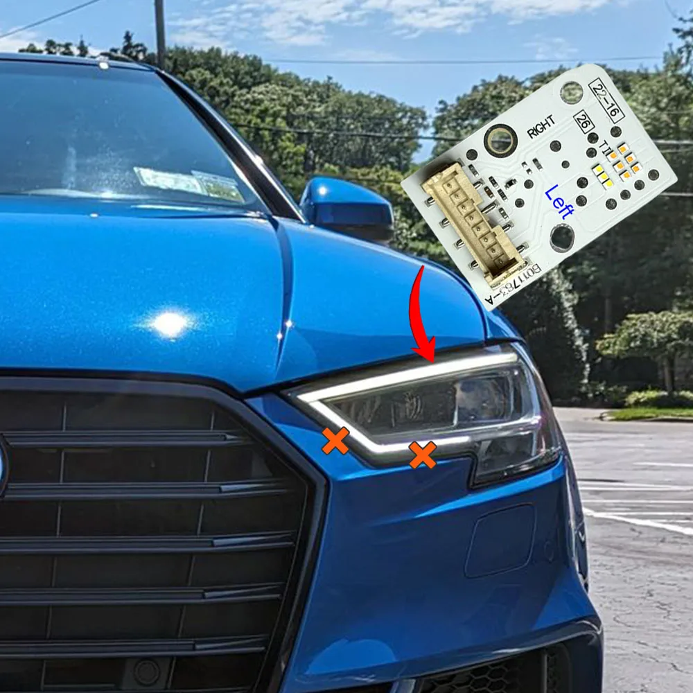 10 комплектов белый источник света чипы DRL для Audi A3 S3 2017-2020 полный Фонарь дневная