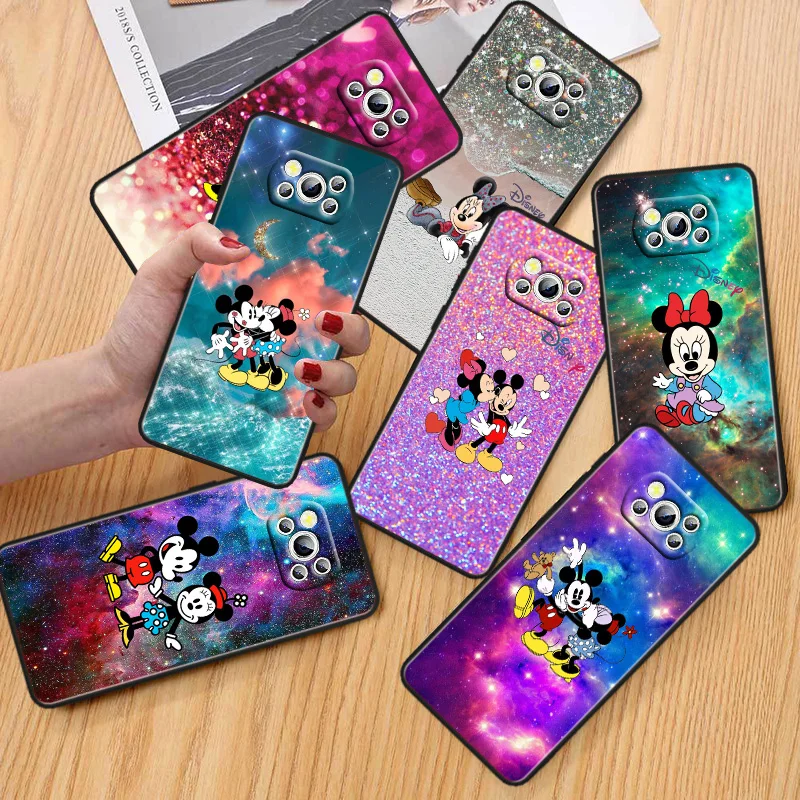 

Mickey Minnie colorful Phone Case For Xiaomi POCO C50 C40 C31 C3 M5S X4 M4 M3 F4 F3 GT F2 F1 X3 NFC X2 Pro Black Cover