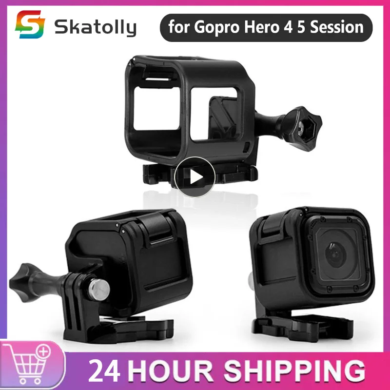 

Portable Camera Low-Profile Frame Housing Adjustable Low Profile Mount Holder for GoPro Hero 4 5 Session for Go Pro Accessories