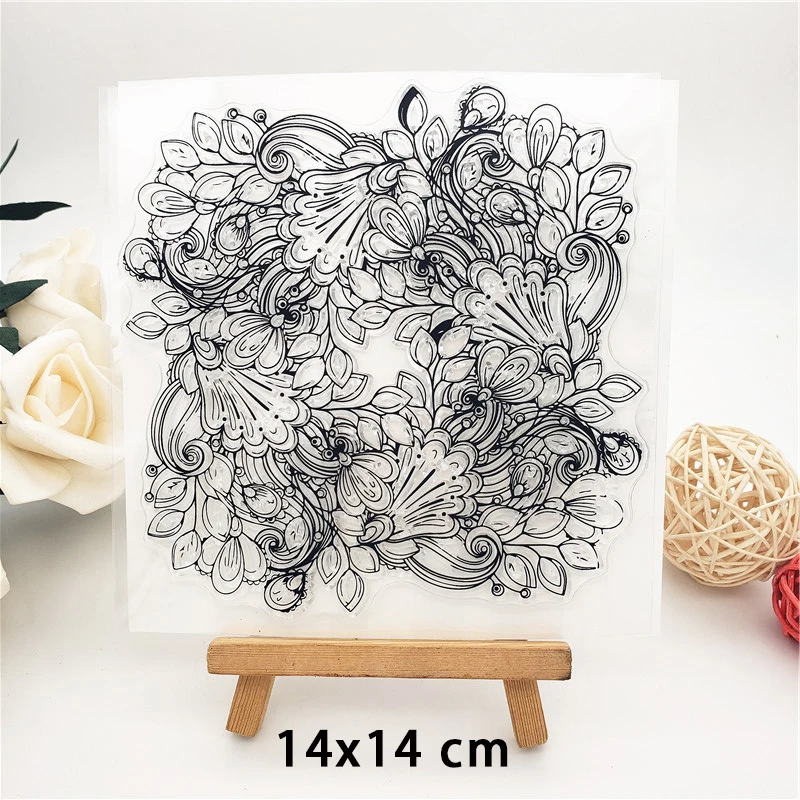 

Big flowers Animals Clear Stamps for DIY Scrapbooking Card Fairy Transparent Rubber Stamps Making Photo Album Crafts Template