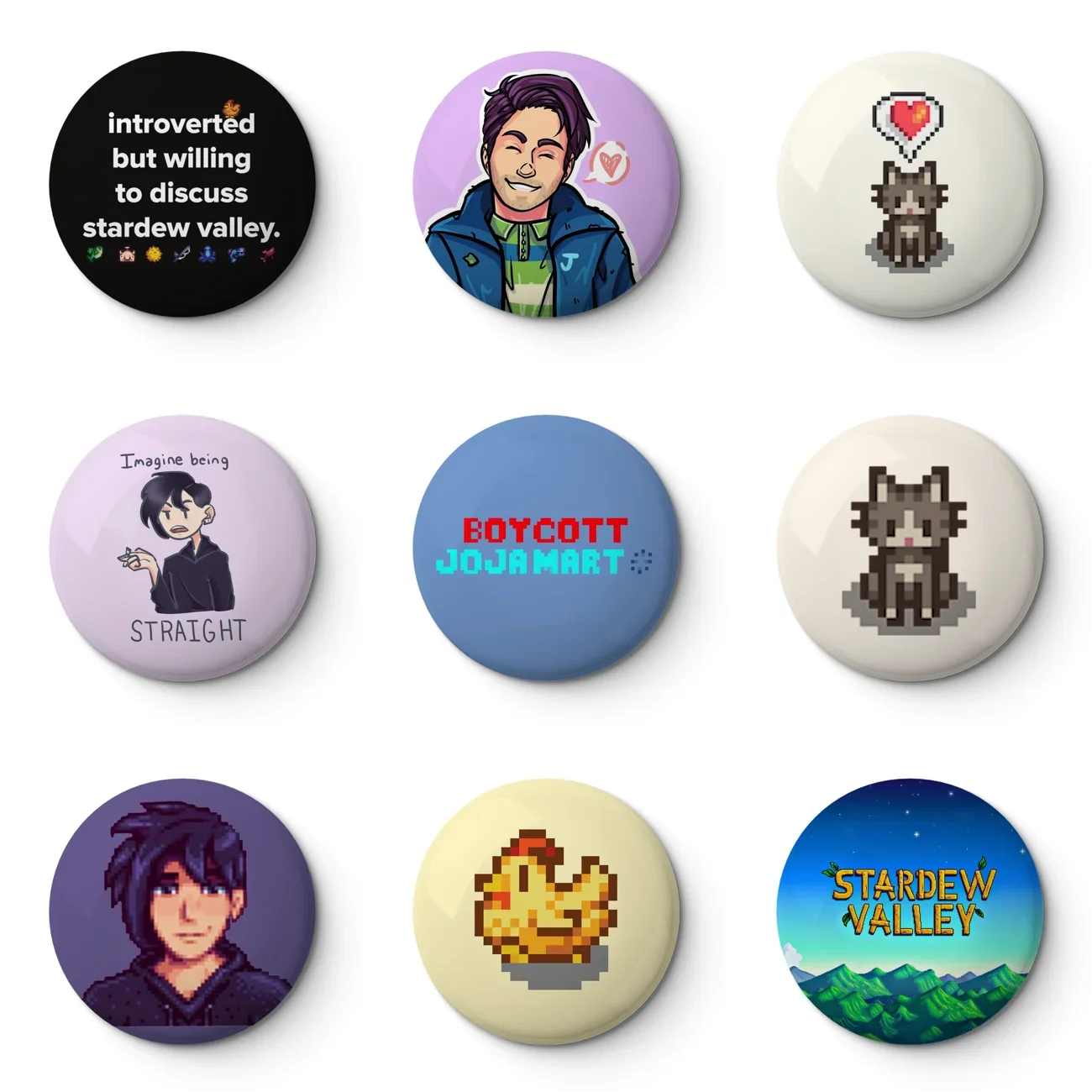 Stardew Valley мягкая булавка на пуговицах настраиваемый металлический декор женское