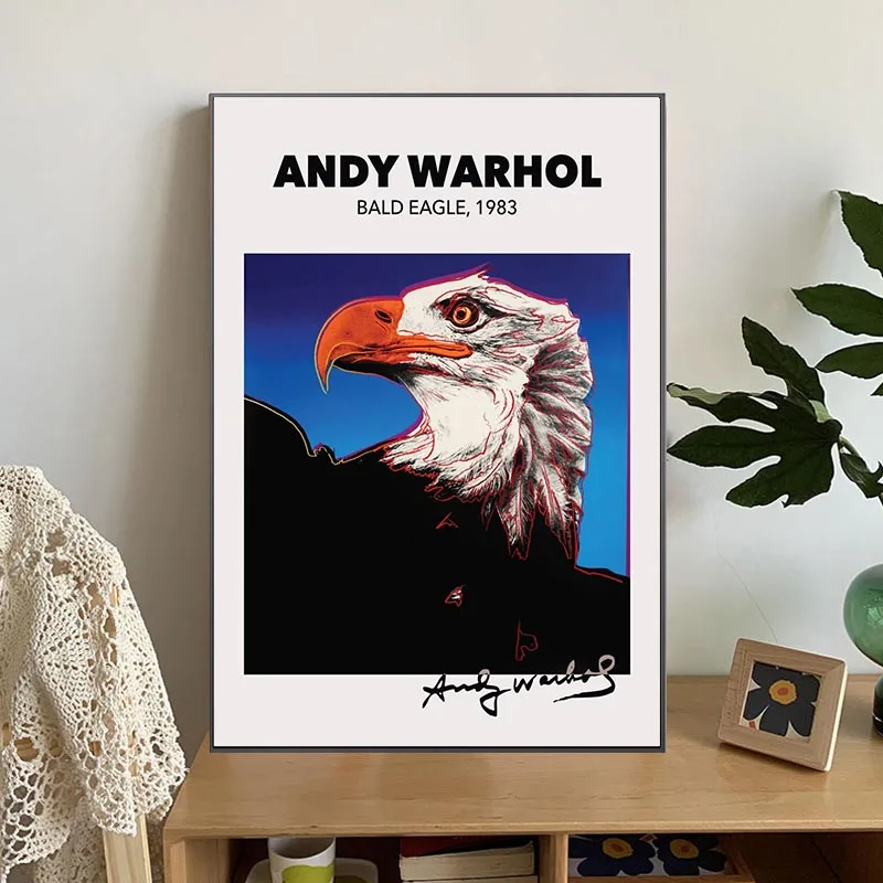 Настенная картина с животными Энди Уорхол живопись на холсте постер пандой и