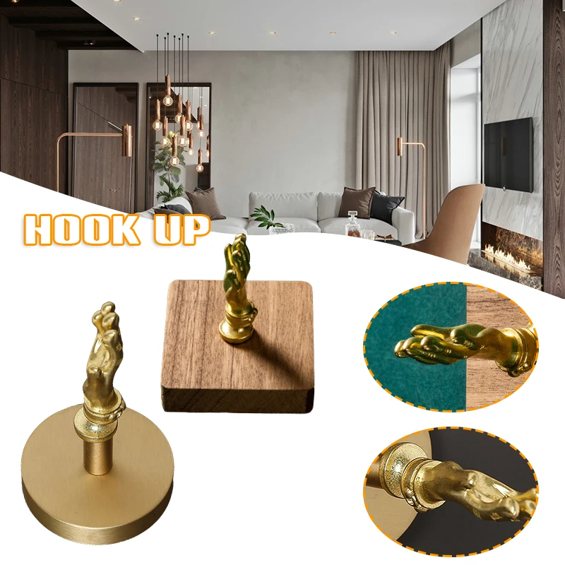 

Mini Solid Brass Dresser Drawer Hand Shape Handle For Bedroom Cabinet Wardrobe Door Furniture Pull Handle Cabinet Knobs In Stock
