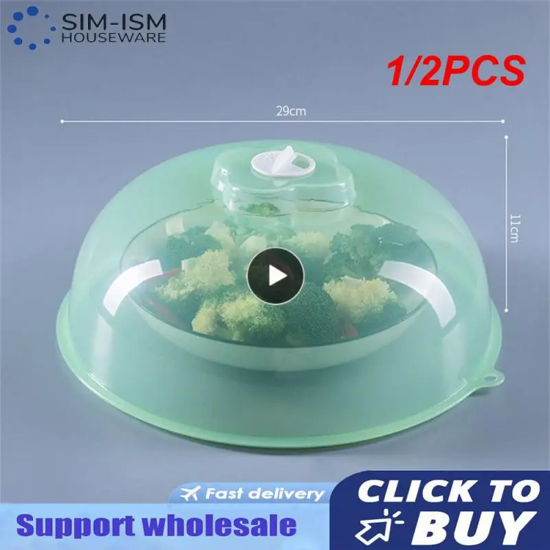 

1/2PCS Microwave heating insulation dish cover high quality plastic non-toxic high temperature resistant kitchen accessories