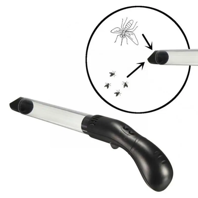 

Electronic Insects Catcher Suction Trap Tube Handheld Bug Fly Suction Led Cleaner Fan Household Control Light Insect Vacuum N6Y8