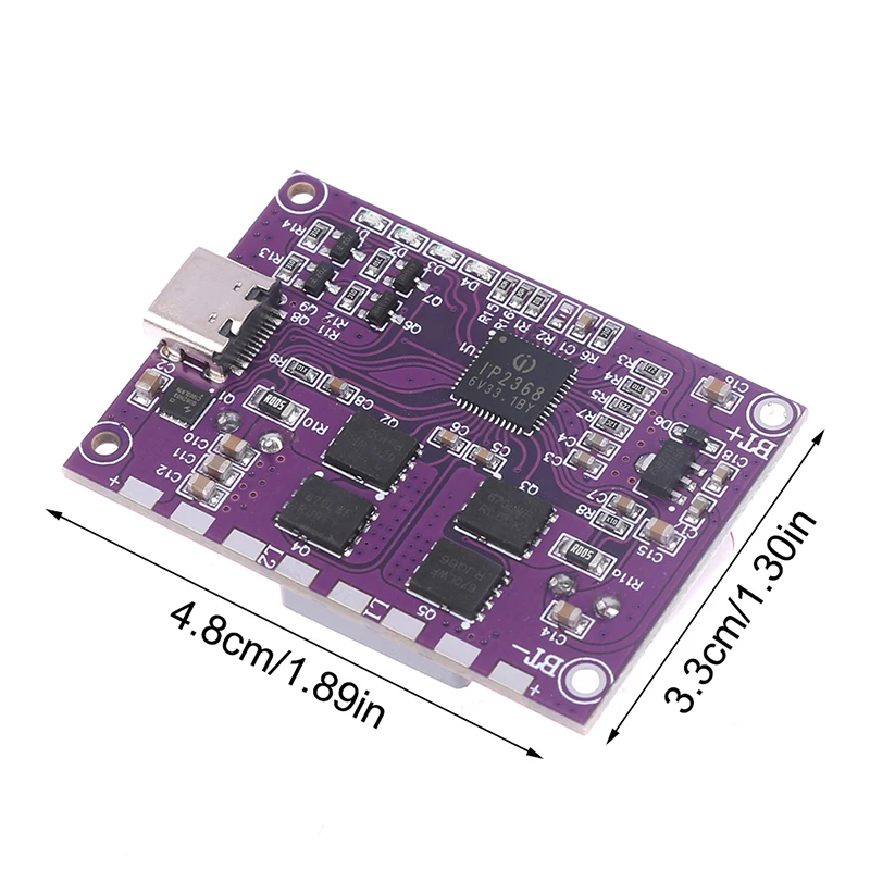 Двунаправленный модуль быстрой зарядки IP2368 мощностью 100 Вт с интерфейсом USB Type-c