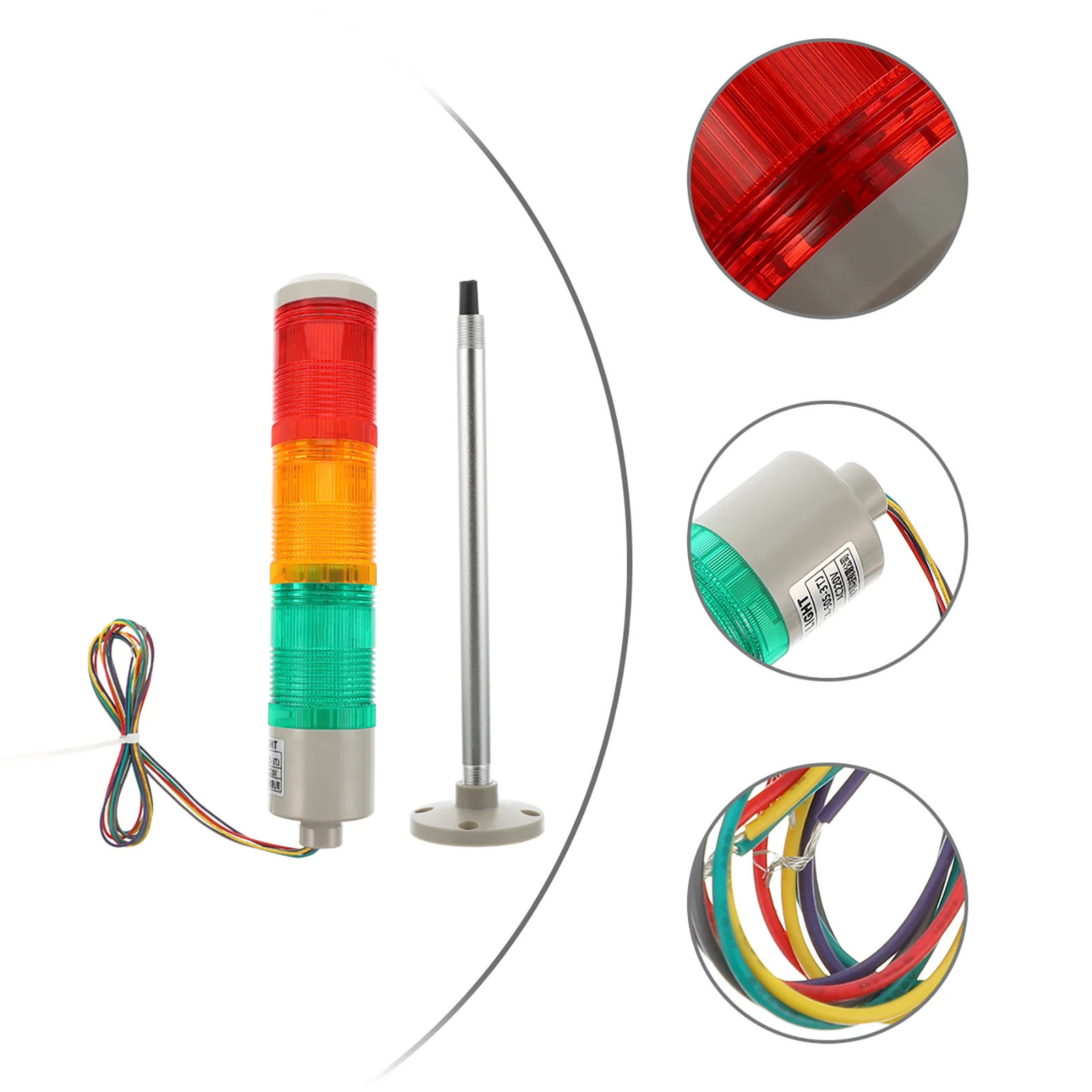 

1 Pc Column Alarm Industrial Warning Lights Flash Indicator Indicator Flash