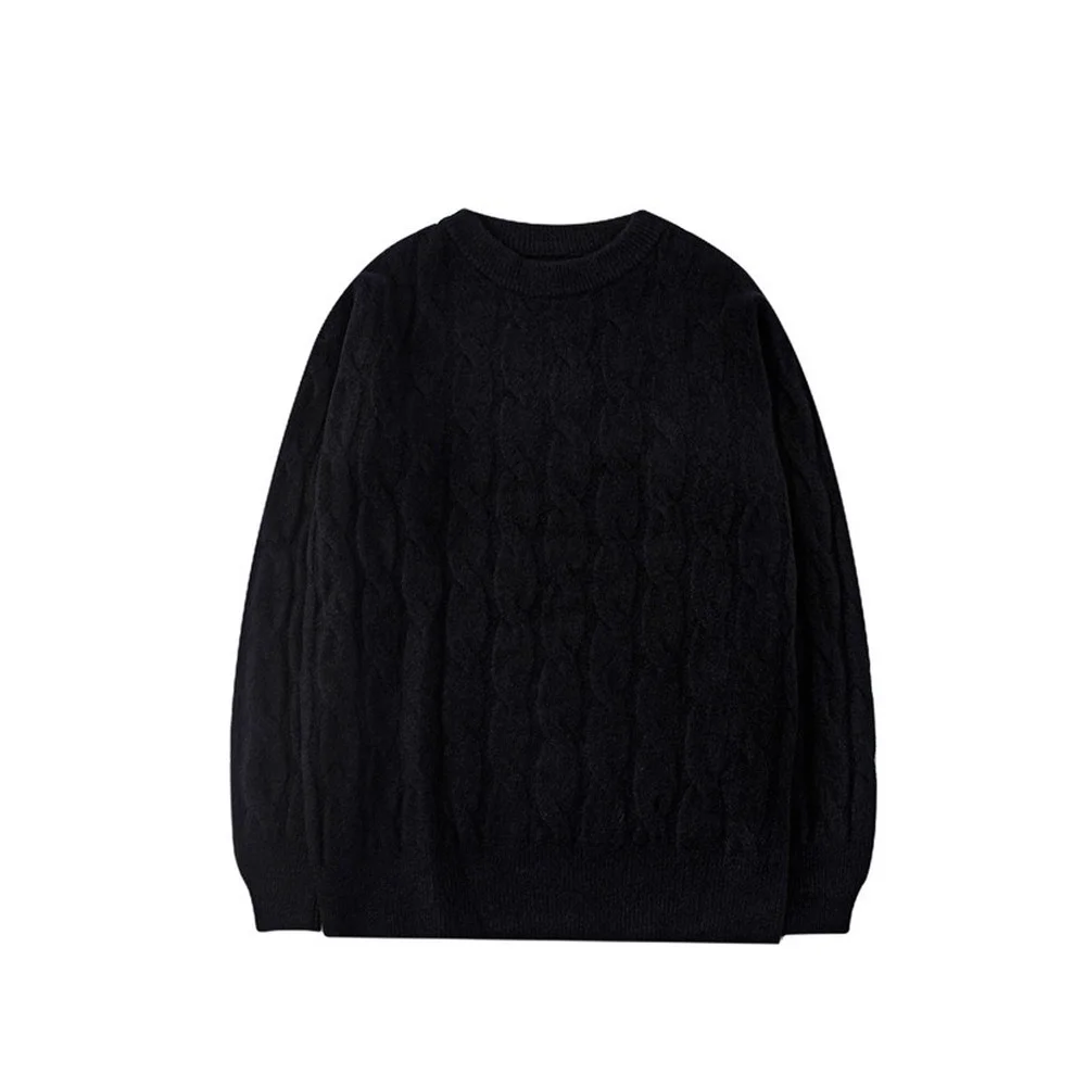 Корейский свитер мужской вязаный сезон осень-зима плотные теплые пуловеры