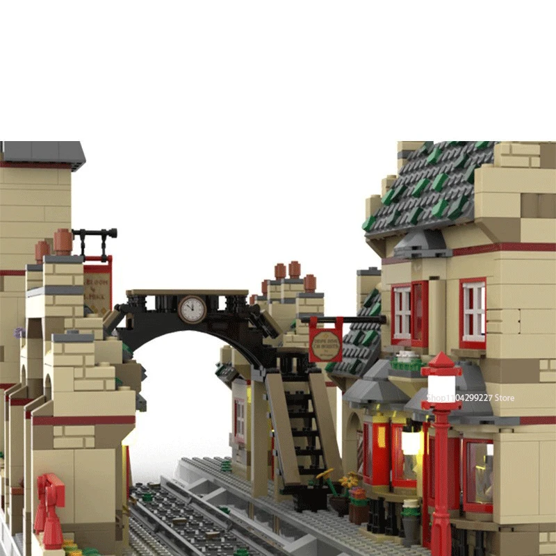 1395 шт. модель фильма Moc строительные кирпичи Hogsmeader станция расширения технология