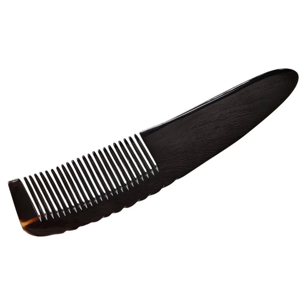 Рогная расческа щетка для усов буйвола выпрямитель быка массаж кожи головы