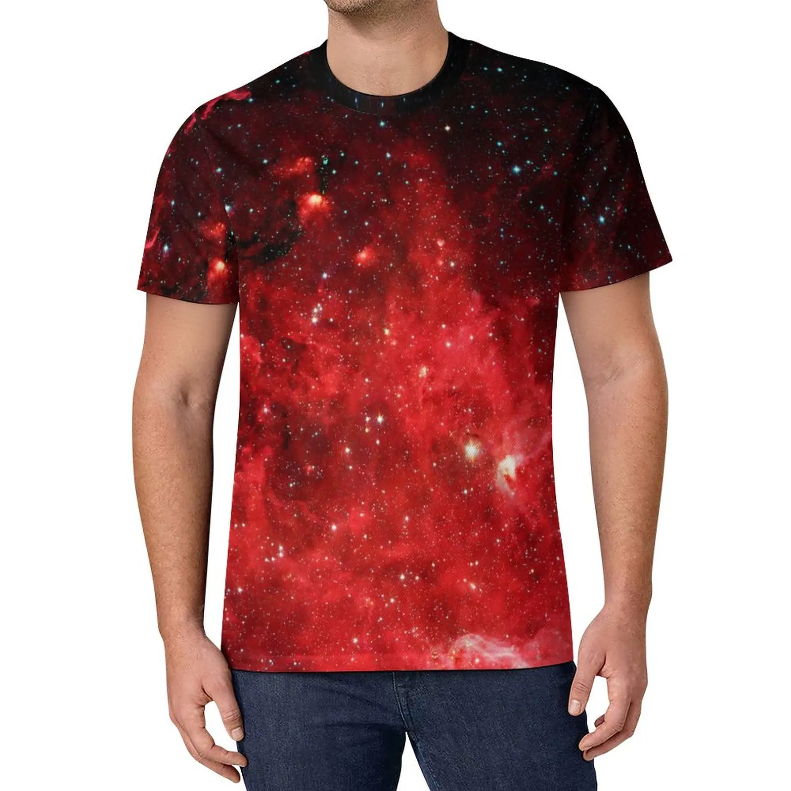 

Galaxy T-Shirt North America Nebula Vintage T-Shirts Summer Pattern Tees Kawaii Tops Plus Size 6XL