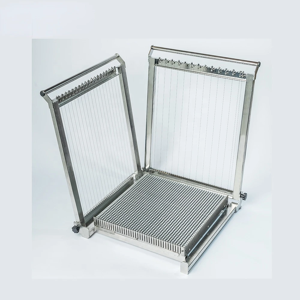 

Double arms Kuih Lapis cutter Nine layer cake cutting machine