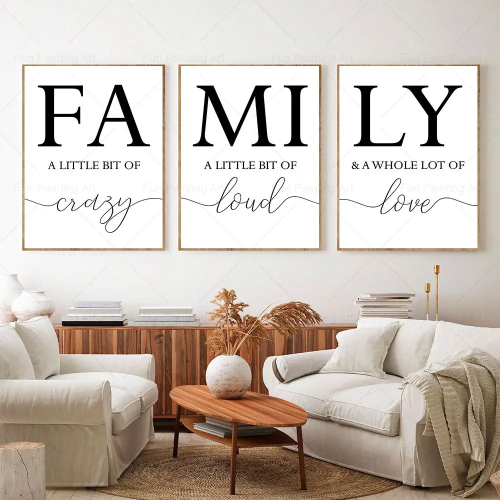 Семейные небольшие сумасшедшие постеры с цитатой Let's Stay Home современные принты