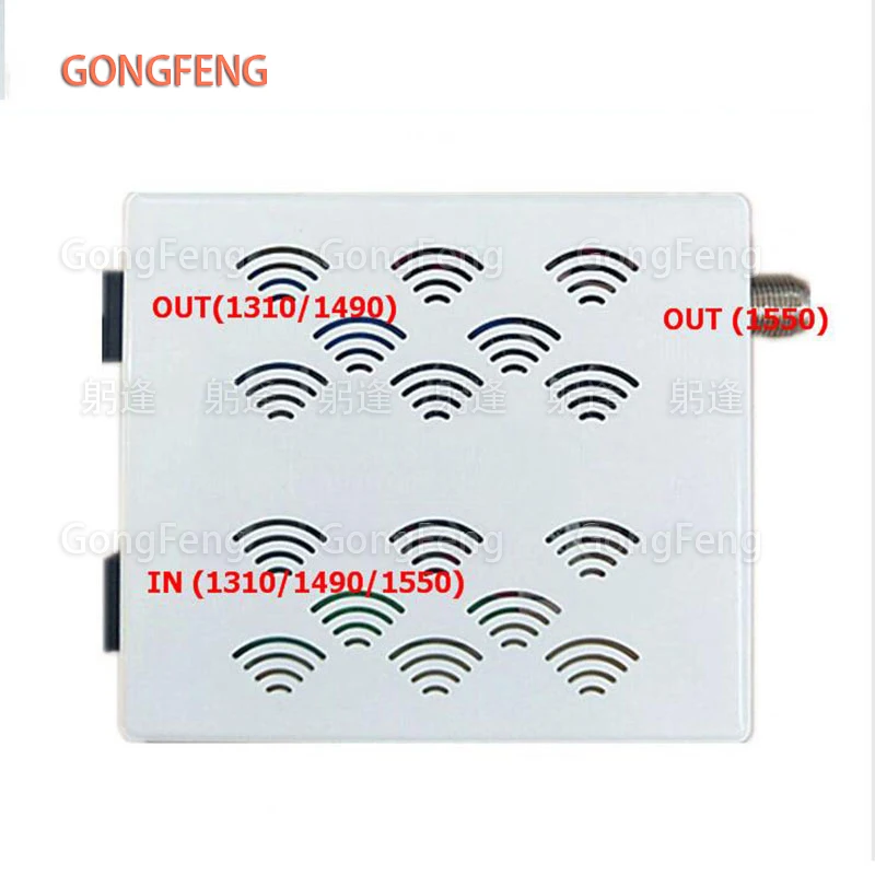 1pcs New FTTH CATV Mini Node Optical Receiver Single Fiber With WDM Inch RF Head Output Communication Equipment Wholesale