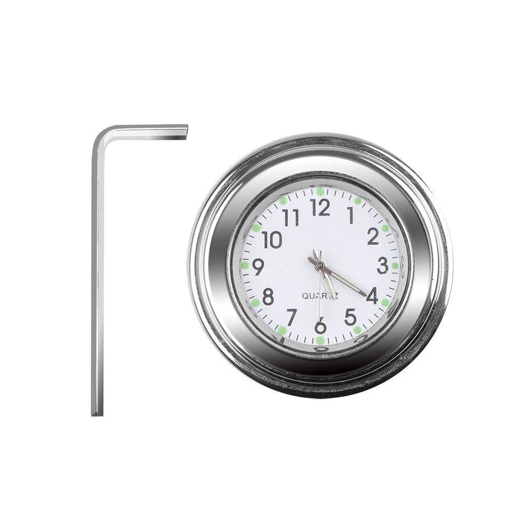 

Универсальные Водонепроницаемые Хромированные Кварцевые Часы 7/8 С Креплением На Руль Для Мотоциклов И Велосипедов