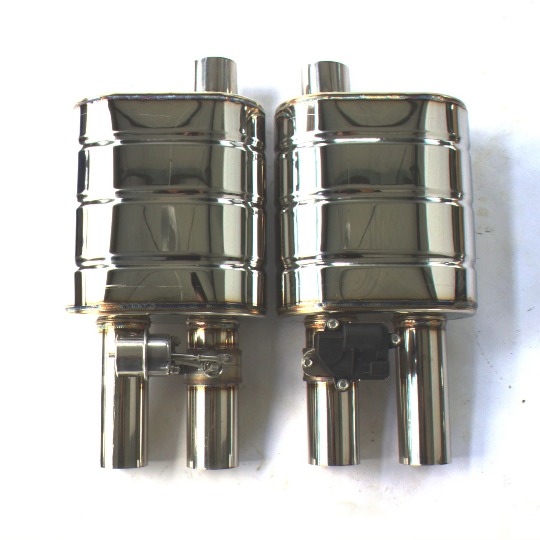 

260mm universal single vaccum valve exhaust muffler 2.5'' 3" INCH 63MM 76MM exhaust pipes
