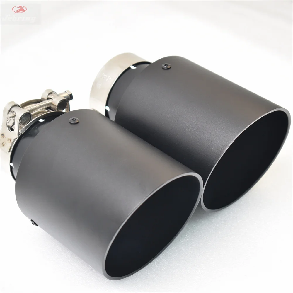 

One Piece Aluminum Alloy Matte Black Stainless Steel Car Accessories Muffler Tip Exhaust System Pipe Universal Nozzle f10 Golf