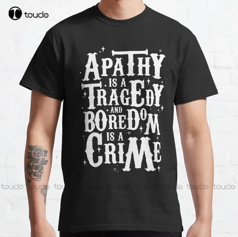 Новая классическая футболка Apathy Is A Tragedy хлопковая S-5XL унисекс рубашки 2xl для