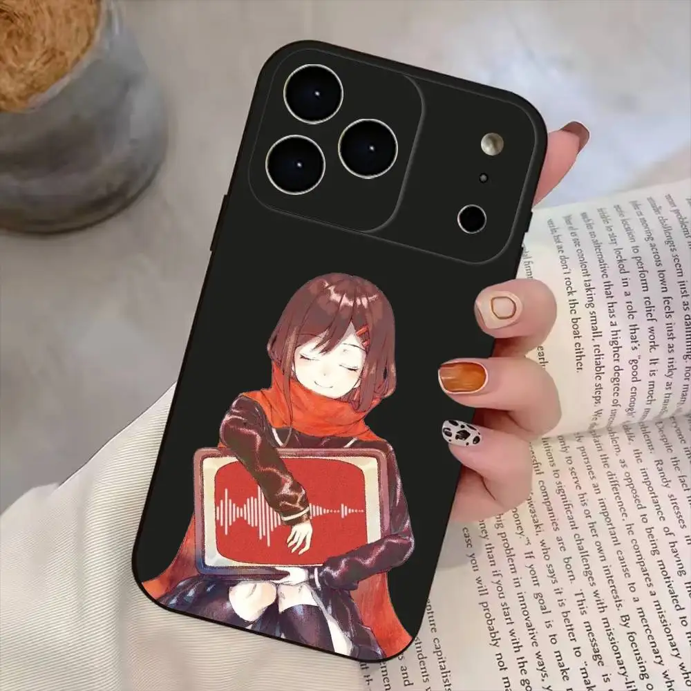 Фото Чехол для телефона Ayano Tateyama Kagerou Project1 для iPhone 17, 16, 15, 14, 13, 12, 11 Plus, Pro Max, черный силиконовый чехол №2