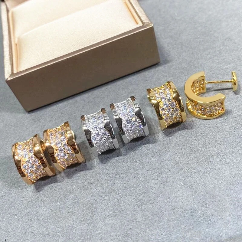 

Женские серьги из серебра 925 пробы, с фианитами