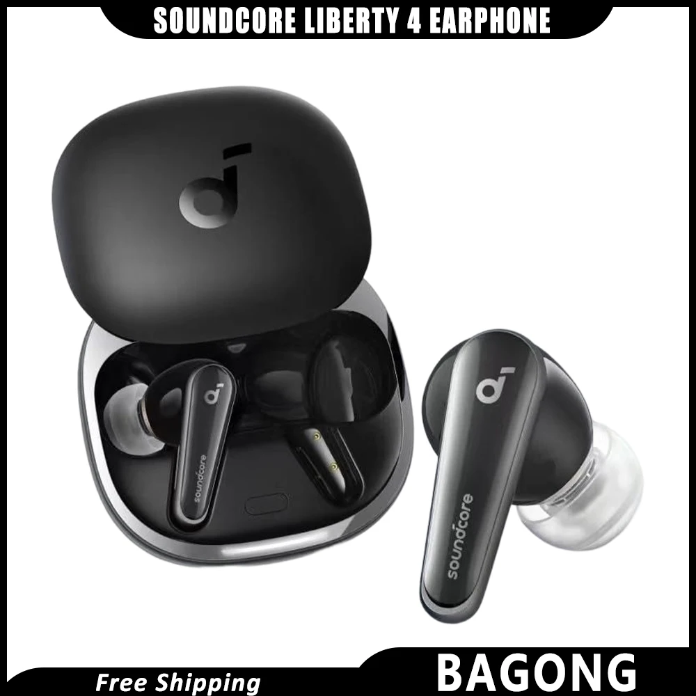 

2023 New Original Soundcore Liberty 4 Earphone In-Ears Wireless Bluetooth 5.3 Hi-Res Tws Earbuds Active Noise Cancelling Earbud