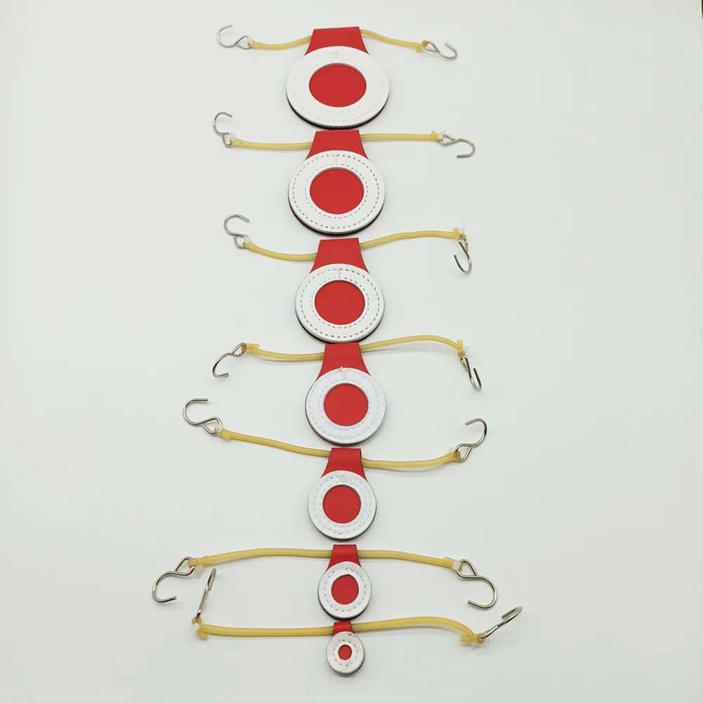 

7Pcs/Set Hunting Training Target Markers Round Bullseye Reset Spinner Targets Slingshot Target Aiming Practice