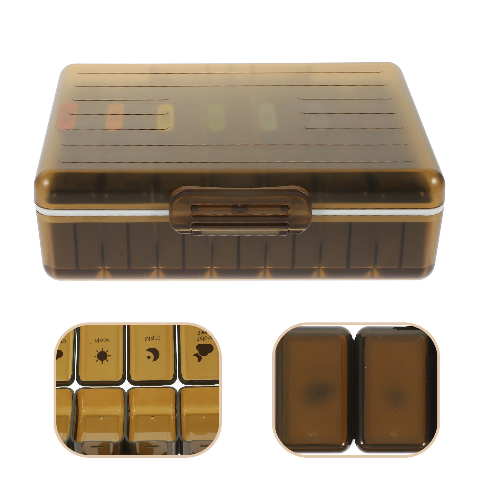 

Travel Organizer Compact Medicine Organizers Storage Individual Case