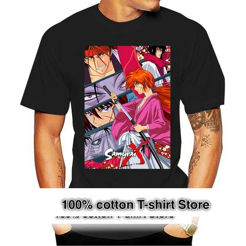 Men Funny T Shirt Rurouni Kenshin Trust B Anime Movie And Tv Show Poster T Shirt