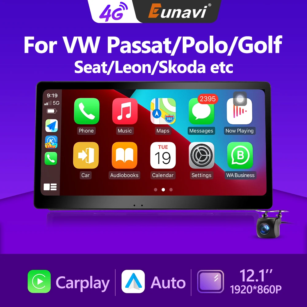 

2Din Android Auto Radio For VW Polo Golf 5 6 Passat B6 B7 CC Jetta Tiguan Touran Amarok Sagitar Octavia 2 Din Car Multimedia GPS