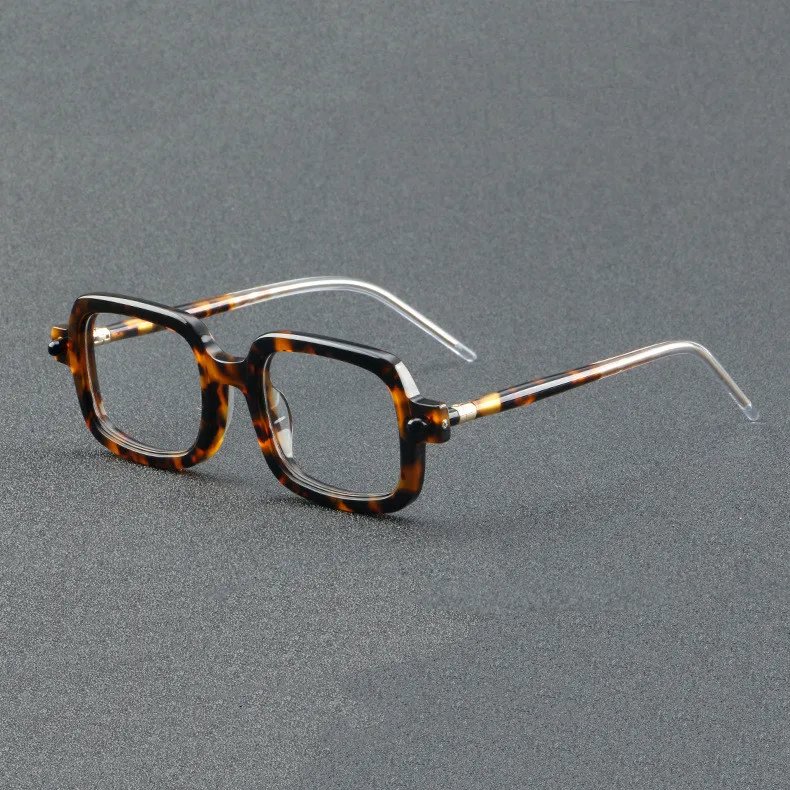 

Винтажные очки ручной работы из ацетата для дальнозоркости, мужские Оптические очки с защитой от царапин, очки по рецепту для женщин