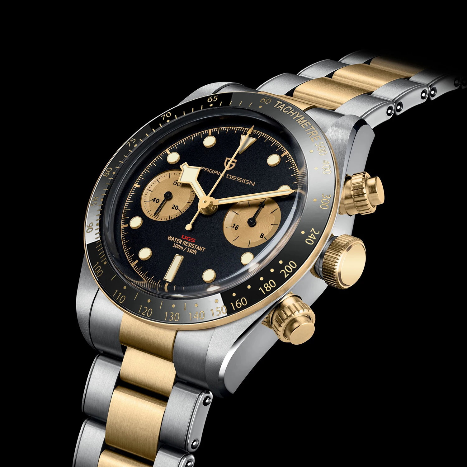 PAGANI DESIGN – montre-bracelet BB Panda pour hommes  chronographe rétro  montre de luxe à Quartz
