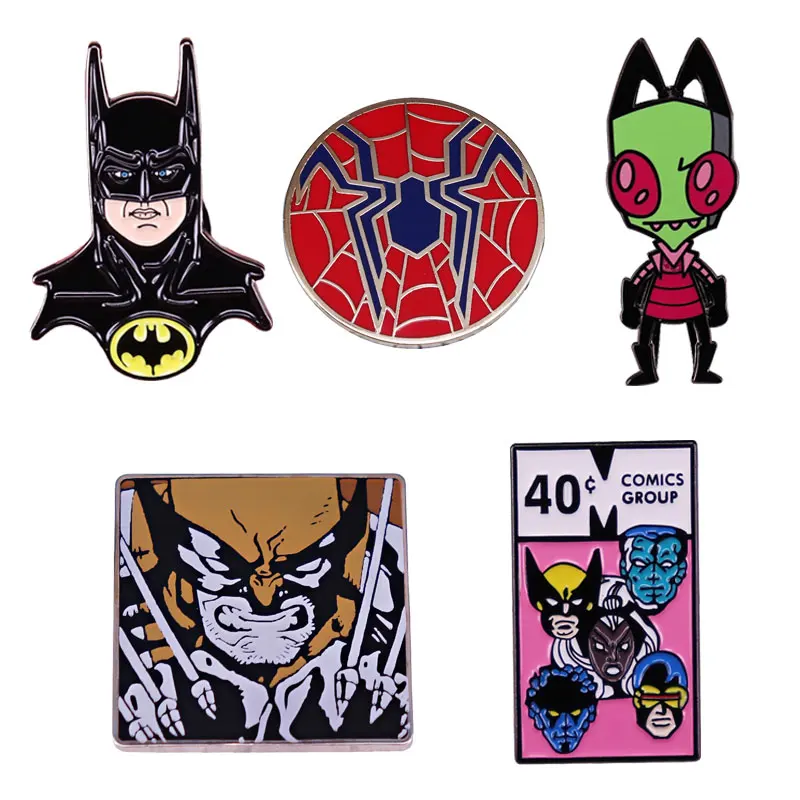 

Originality Hero Anime Enamel Pins Classic Retro Sci-fi Animated Character Badge Enamel Pin Lapel Accessories Movie Lover Gift