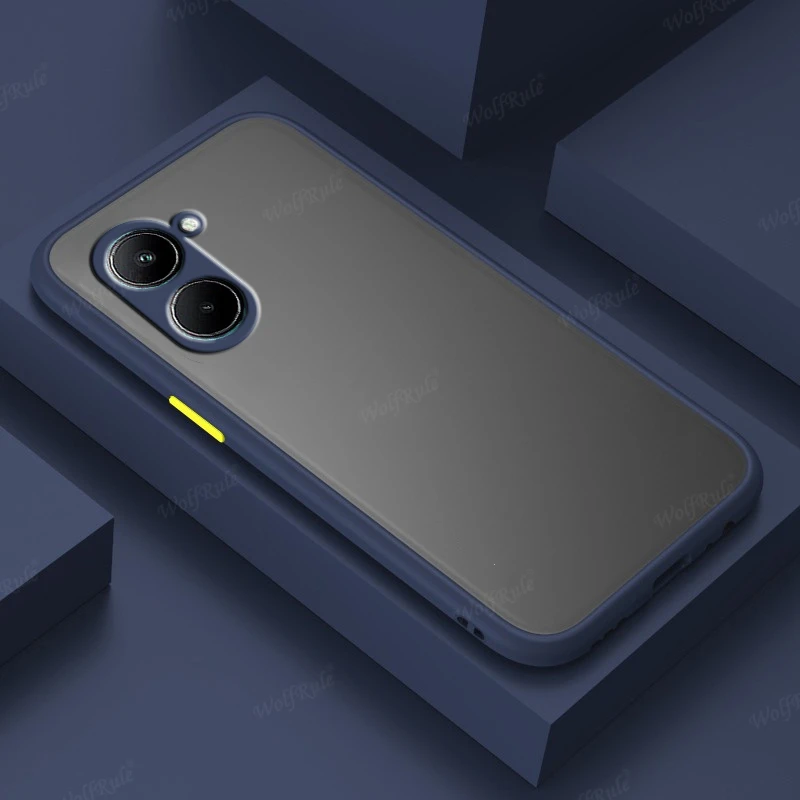 For Cover OPPO Realme C33 Case For Realme C33 Capas Shockproof Phone Bumper Back Translucent Matte Cover For Realme C33 Fundas