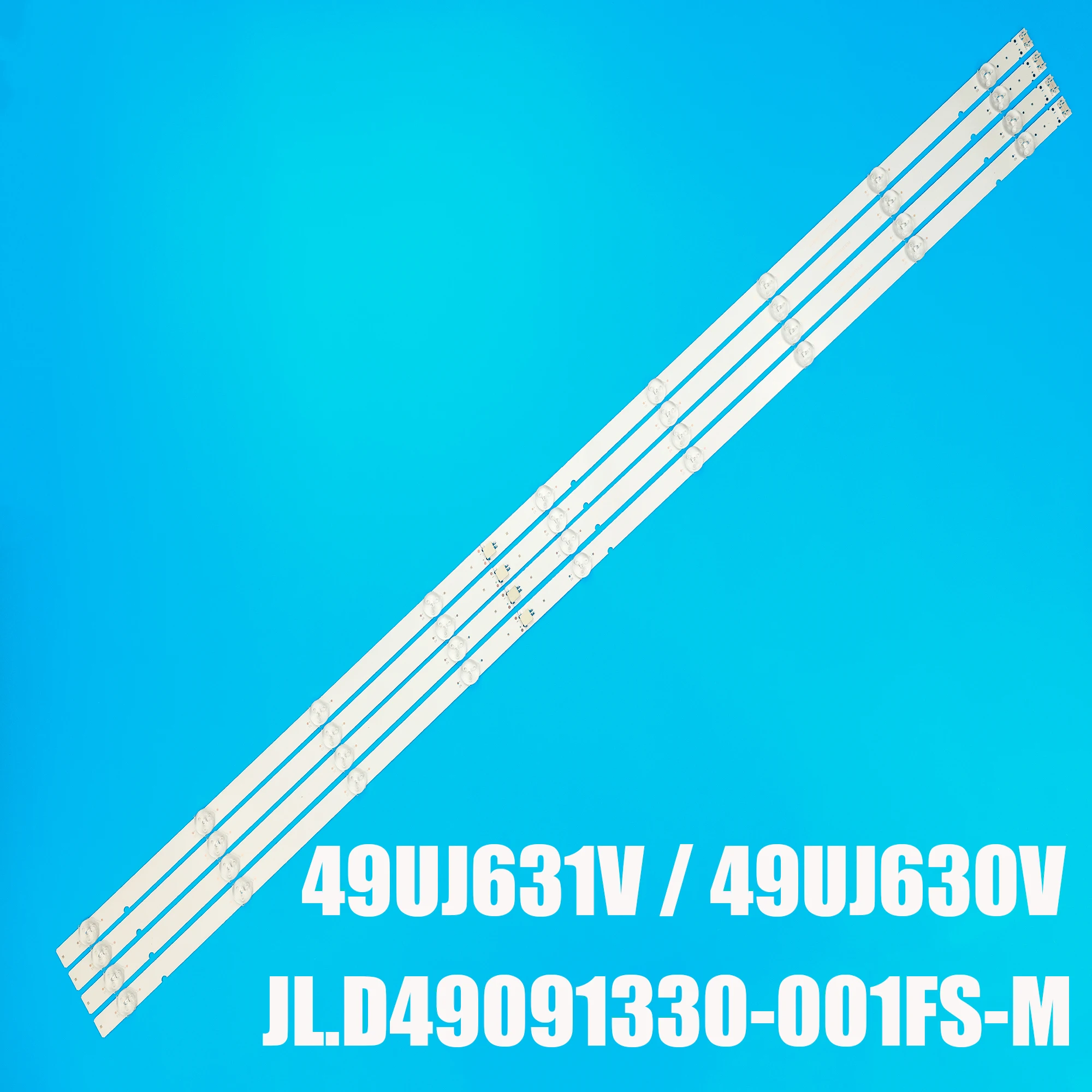 

Светодиодная лента подсветки для телевизора 49 дюйма 49UJ630V 49UJ631V 49UJ634V-ZD JL.D49091330-001FS-M SDL490W0 (LD0-B11) EAX67133404 9 ламп 965 мм